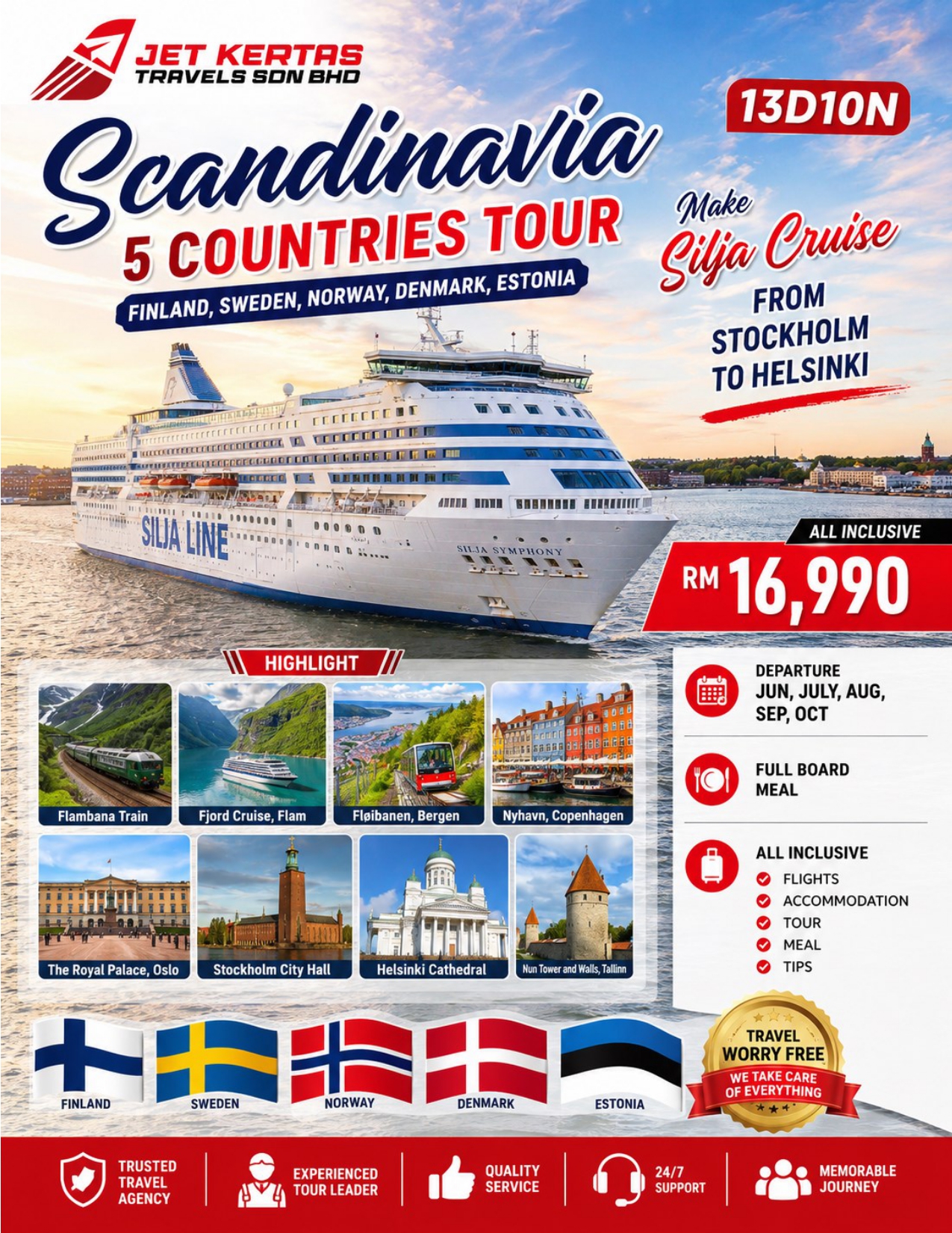 SCANDINAVIA 5 COUNTRIES TOUR 13D10N